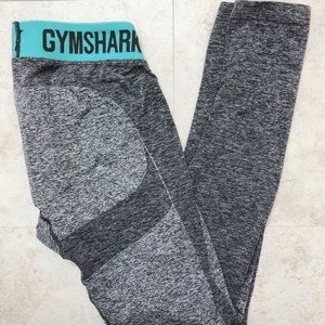 Gymshark Flex Marl Grey with Turquoise Blue Band